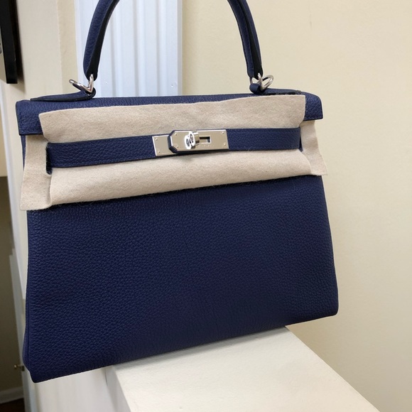 SOLD Hermes kelly 28 Togo bleu encre - Picture 6 of 7